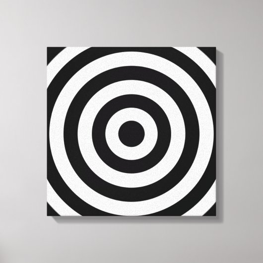 Bullseye Design Leinwanddruck (Vorderseite)