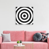 Bullseye Design Leinwanddruck (Insitu (Wohnzimmer))