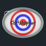 Bullseye Design Ovale Gürtelschnalle<br><div class="desc">Gürtelschnallen-Bullseye-Ziel,  dass Sie mit jedem Text Ihrer Wahl anpassen können. Wenn Sie Hilfe bei der Anpassung benötigen,  kontaktieren Sie uns über den Link auf dieser Seite. Gürtelschnalle für Bullseye.</div>