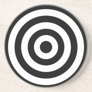 Bullseye Design Sandstein Untersetzer