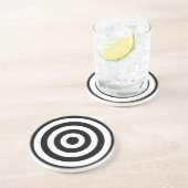 Bullseye Design Sandstein Untersetzer (Seite)