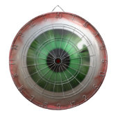 BULLSEYE Funny, Freaky Green Eyeball Dartboard Dartscheibe (vorne)