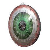 BULLSEYE Funny, Freaky Green Eyeball Dartboard Dartscheibe (Vorderseite rechts)