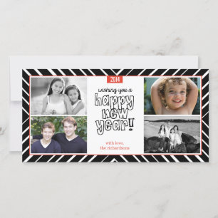 Bullseye für das neue Jahr 3 Feiertagskarte