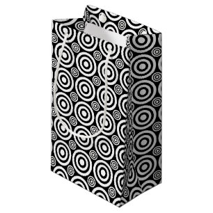Bullseye-GIFT BAG S-Black-White Kleine Geschenktüte