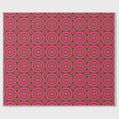 Bullseye-Gift Wrap-Pink-Brown Geschenkpapier (Flach)