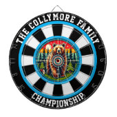 Bullseye Grizzle in Forest Art Dartscheibe (vorne)