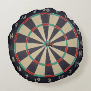 Bullseye im Dartboard, Rundes Kissen