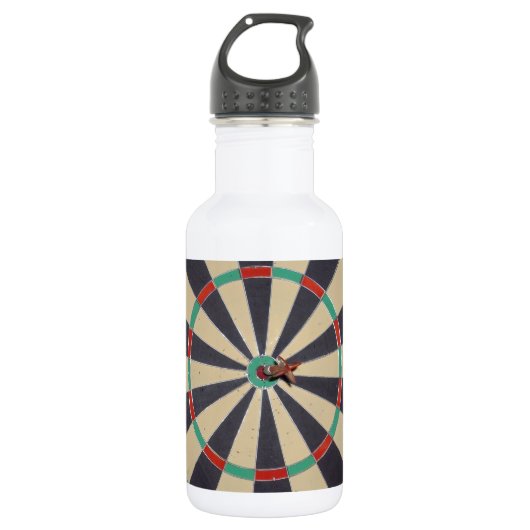 Bullseye im Dartboard, Trinkflasche (Vorderseite)