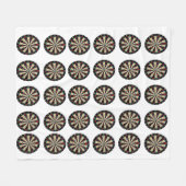Bullseye-Muster für Dartboards, mittelfläschchen Fleecedecke (Vorderseite (Horizontal))