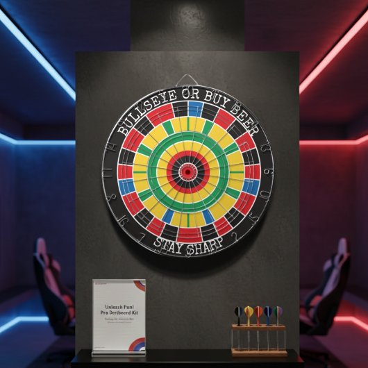Bullseye oder Bier kaufen Lustiges Dartboard-Wands Dartscheibe