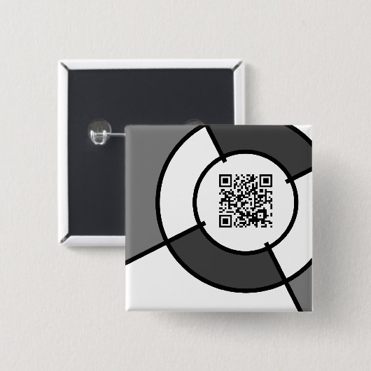 Bullseye QR-Code Button (Vorne & Hinten)