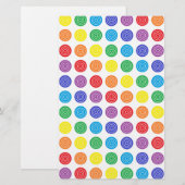 Bullseye Rainbow Stationery (Vorne/Hinten)