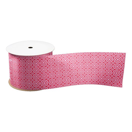 Bullseye Ribbon-Pink Satinband (Spule)