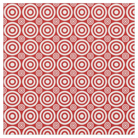 Bullseye, rot und weiß stoff (Nahaufnahme)