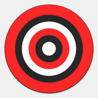 Bullseye Runder Aufkleber