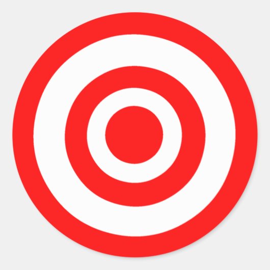 Bullseye Runder Aufkleber (Vorderseite)