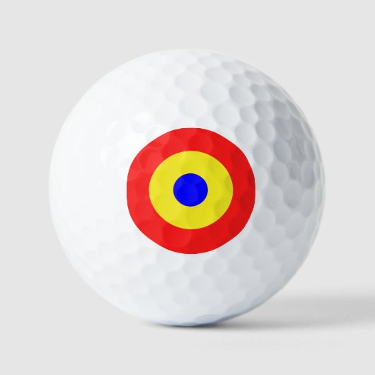 Bullseye-Target-Farben Golfball (Vorderseite)