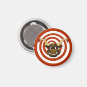 Bullseye und Magnetscheibe Magnet (Vorderseite/Rückseite)