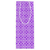 Bullseye-WINE-GIFT-BAG-Lila-weiß Geschenktüte Für Weinflaschen (Vorderseite)