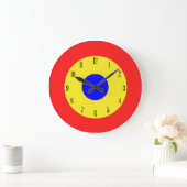 Bullseye-Ziel Große Wanduhr (Zuhause)