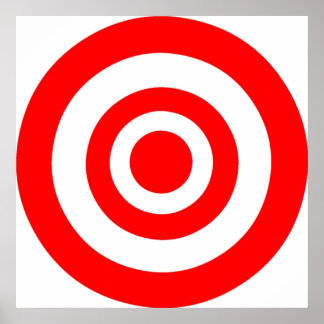 Bullseye-Ziel Poster