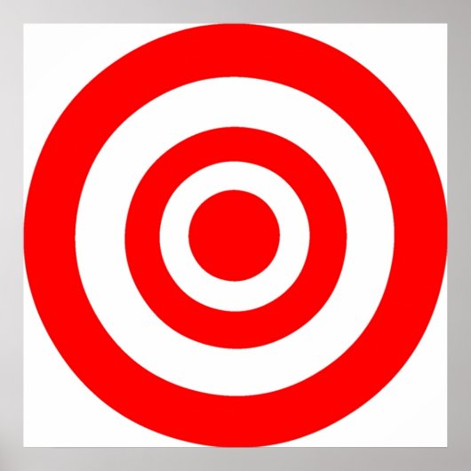 Bullseye-Ziel Poster (Vorne)