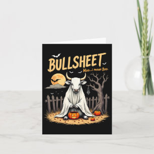 Bullsheet Cow Ghost Halloween Puppe mit Jack O’ La Karte