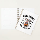 BULLSHEET Halloween Süße Kuh im Geist Planer (Anzeige)