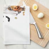 Bullsheet Highland Cow Funny Ghost Geschirrtuch (Viertel Falte)