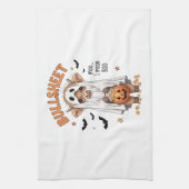 Bullsheet Highland Cow Funny Ghost Geschirrtuch (Vertikal)