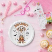 Bullsheet Highland Cow Funny Ghost Pappteller (Party)