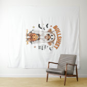Bullsheet Highland Cow Funny Ghost Wandteppich (Beispiel (Horizontal))