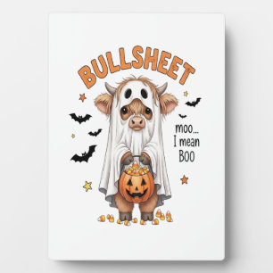 Bullsheet Highland-Rind Lustiger Geist Fotoplatte