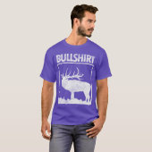 Bullshirt Funny Bull Elk Deer Buck Bow Hunting Hun T-Shirt (Vorne ganz)
