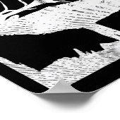 Bullshirt Funny Bull Elk Deer Buck Bow Jagdhun Poster (Ecke)