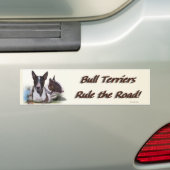 bullterrier_bumpersticker autoaufkleber (Auf Auto)