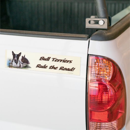 bullterrier_bumpersticker autoaufkleber (Auf Lkw)