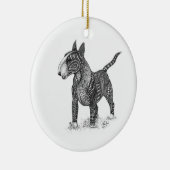 Bullterrier Ceramic Ornament (Rechts)