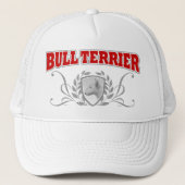 Bullterrier COA-Rottext Truckerkappe (Vorderseite)