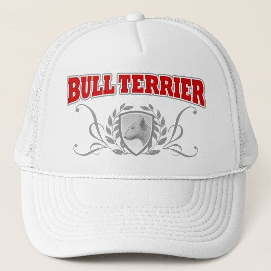Bullterrier COA-Rottext Truckerkappe (Vorderseite)