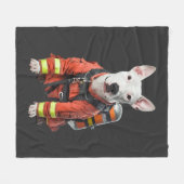 Bullterrier Fleecedecke (Vorderseite (Horizontal))