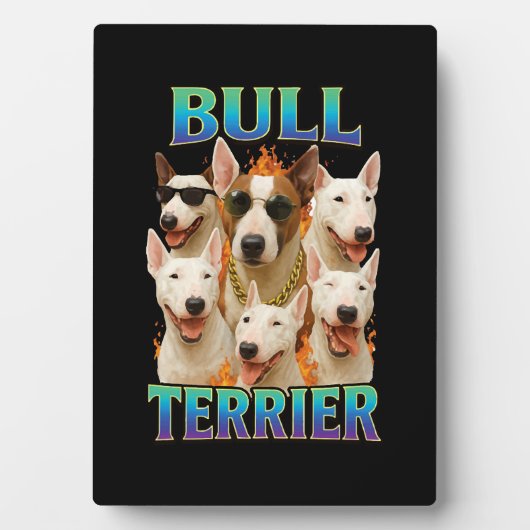 Bullterrier fotoplatte (Vorderseite)