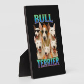 Bullterrier fotoplatte (Seite)