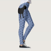 Bullterrier-Herz-Muster Leggings (Rechts)