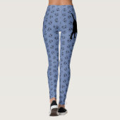 Bullterrier-Herz-Muster Leggings (Rückseite)