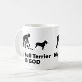 Bullterrier Kaffeetasse (Vorderseite Links)