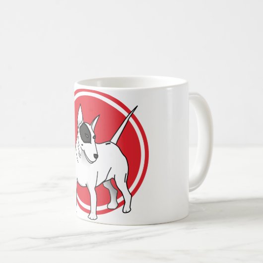 Bullterrier Kaffeetasse (VorderseiteRechts)