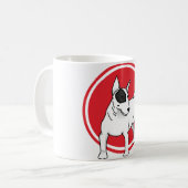 Bullterrier Kaffeetasse (Vorderseite Links)
