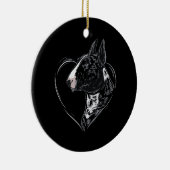 Bullterrier keramik ornament (Rechts)